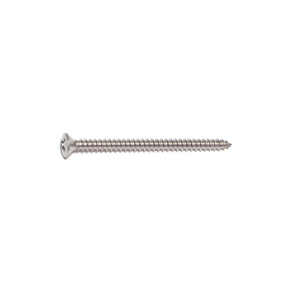 Midwest Fastener Sheet Metal Screw, #6 x 2 in, 18-8 Stainless Steel Oval Head Phillips Drive, 100 PK 05221 - main